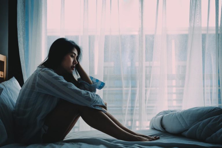 Cocaine Withdrawal Symptoms Woman suffering cocaine withdrawal symptoms