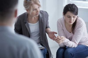 Woman in a marijuana addiction treatment program
