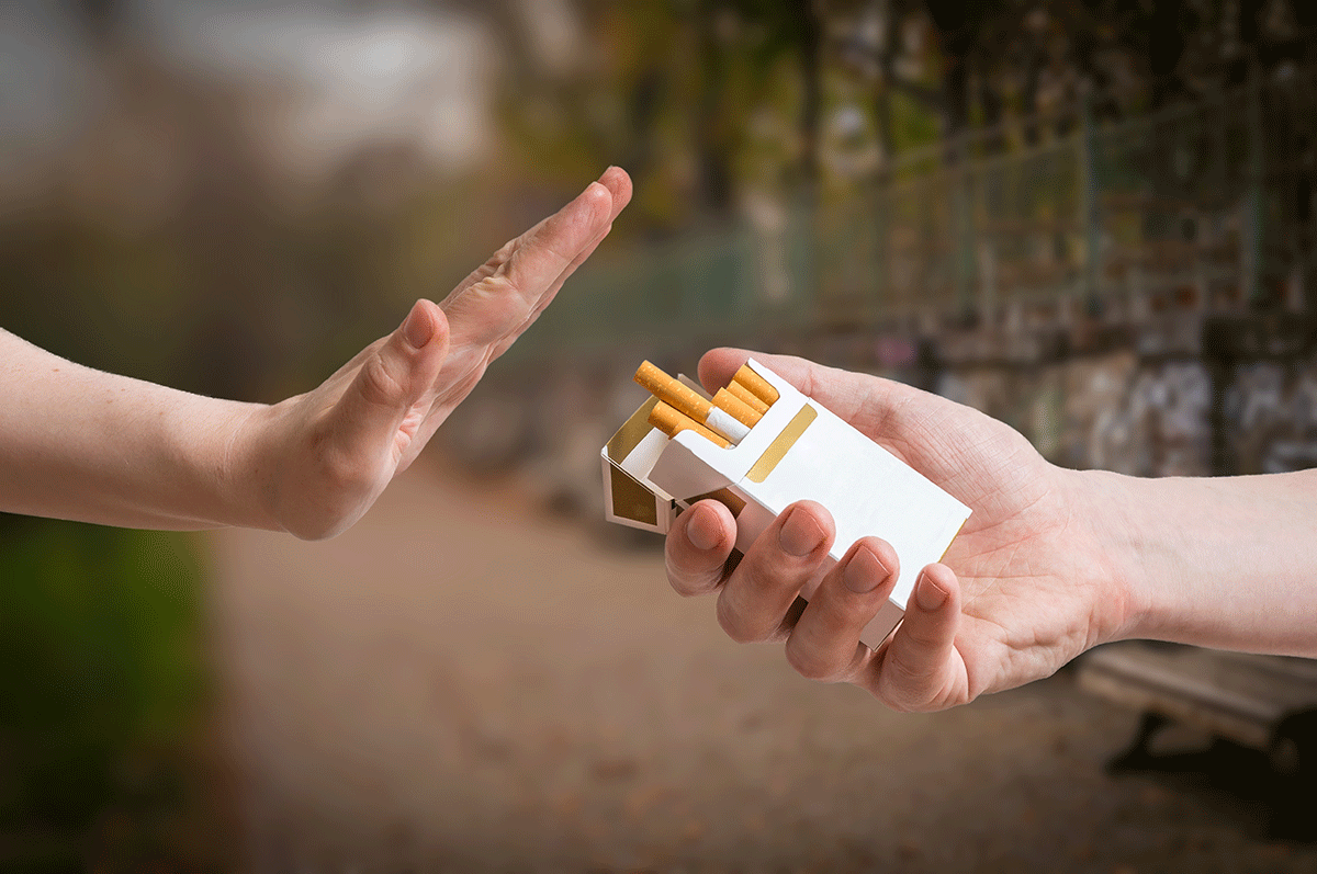 An example of what happens when you quit smoking