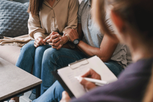 A family in a family therapy program