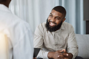 A man in a short-term clinical program
