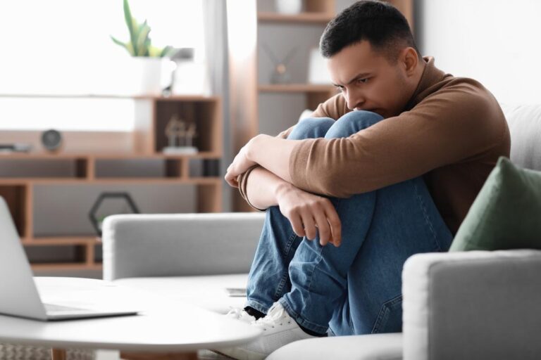 Fentanyl Side Effects Man thinking about fentanyl side effects