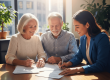 Husband and Wife with financial planner